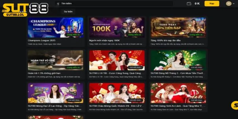 Điểm qua các chương trình khuyến mãi Sut88 nổi bật