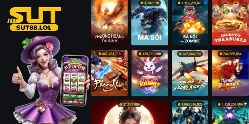 Kho trò chơi slot hớn hơn 1000 lựa chọn nên không chán