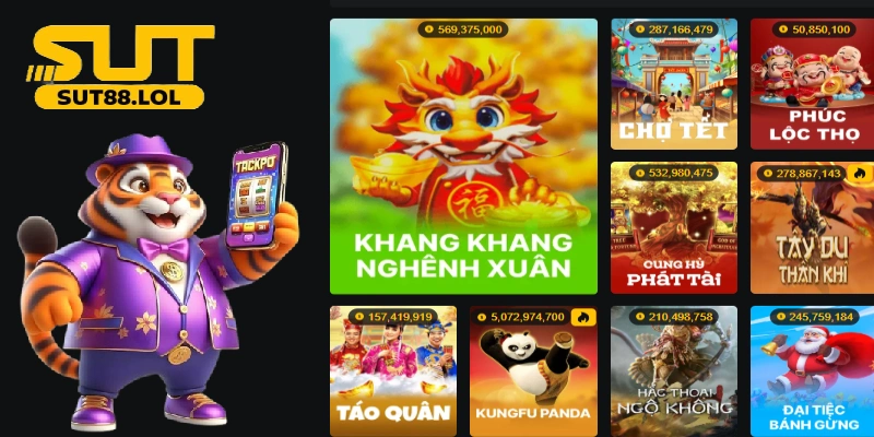 Nhiều game slot đặc sắc, tích lũy jackpot khủng